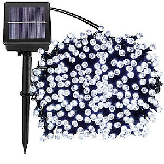 Set 2 Instalatii 100 leduri, 12 metri, Incarcare solara