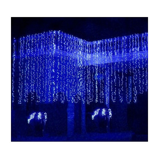Instalație Perdea 9×1 m, LED diverse culori, exterior, efecte de lumină