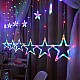 Set 2 Instalatii 12 franjuri cu stelute mici si mari 3x1 m