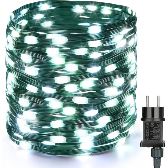 Instalatie tip banda led  de exterior  cu 8 jocuri de lumini sir de 20m ,160 led , IP44,diverse culori