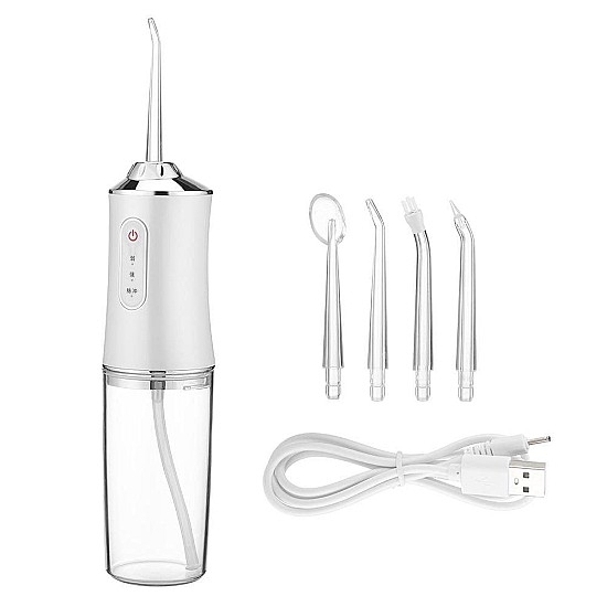 Irigator Bucal si Oral Profesional cu 4 Capete Curatare, 3 Moduri de Lucru, Portabil, Rezervor 220 ml