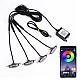 Kit 6 lumini ambientale auto grila RGB 12V