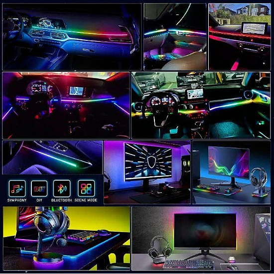 Banda acrilica Symphony 120 cm RGB USB