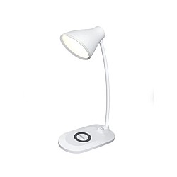 Lampa de birou flexibila cu stand incarcare telefon wireless