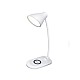 Lampa de birou flexibila cu stand incarcare telefon wireless