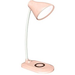 Lampa de birou LED, cu incarcator wireless, 3 nivele de iluminare, brat reglabil