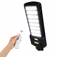 Lampa Solara Stradala JORTAN LED 800W cu Senzor de Lumina si Miscare, Telecomanda si Baterie 12000mAh