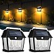 Set 2 Lampi Solare de Perete LED, 28W, cu Senzori