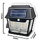 Set 2 Lampi Solare de Perete LED, 28W, cu Senzori