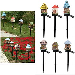 Set 2 lampi solare decor gradina – casute cu flori 
