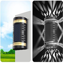 Lampa solara decorativa pentru perete IP65, 1.2V, 600mah, 15.1 x 9 x 6 cm