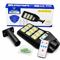 Lampa Solara cu Telecomanda Jortan 300W COB, 1500mAh si 9 Casete LED pentru Iluminat Exterior