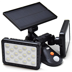  Lampa LED Dublă de Perete cu Panou Solar - Model W770A 