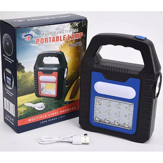 Lampa portabila cu incarcare solara 50 W COB 