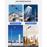 Lampa cu incarcare solara 1000 W cu telecomanda si suport metalic