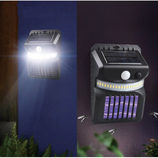 Lampa solara cu luminare led RGB + lampa anti-insecte