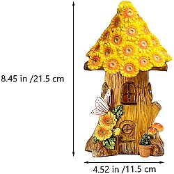 Lampa decorativa de gradina cu încarcare solara ,model casuta din povesti