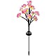 Lampa Solara de Gradina cu 12 Floricele Roz