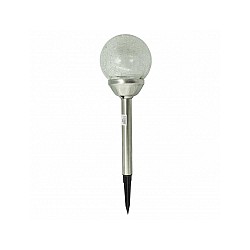 Set 2 Lampi solare de gradina din inox cu led multicolor