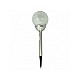Set 2 Lampi solare de gradina din inox cu led multicolor