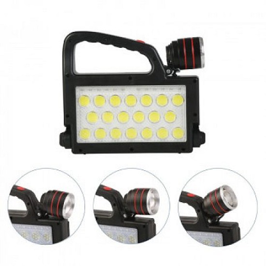 Lampa solară de lucru 152 LED 6 moduri Iluminare USB
