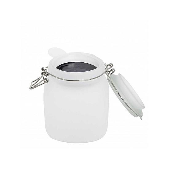 Lampa solara Led, Tip Borcan, Multicolora, Sticla