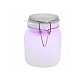Lampa solara Led, Tip Borcan, Multicolora, Sticla
