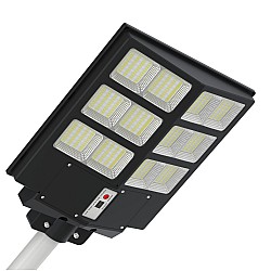 Lampa cu incarcare solara 600 W cu telecomanda si suport metalic