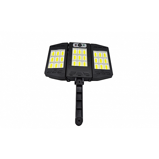 Lampa solara tripla perete cu telecomanda si senzor de lumina