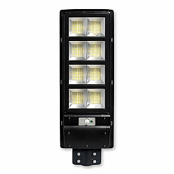 Lampa stradala 400W LED SMD cu 8 casete individuale, panou solar, senzor de lumina si telecomanda