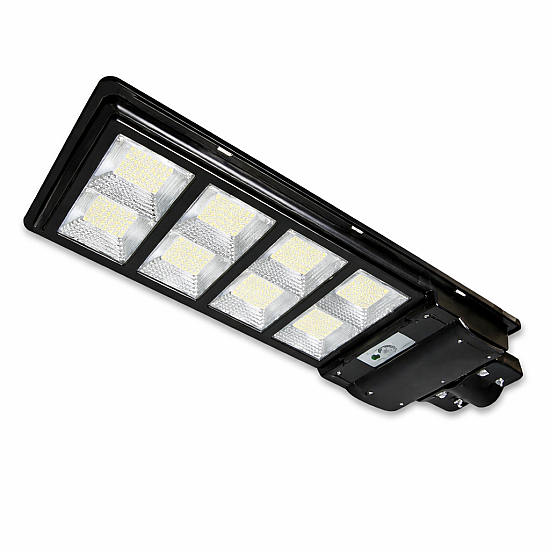 Lampa stradala 400W LED SMD cu 8 casete individuale, panou solar, senzor de lumina si telecomanda
