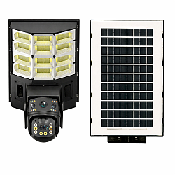 Camera supraveghere cu lampa solara inteligenta 4MP PTZ 4G cu iluminare LED si control de la distanta
