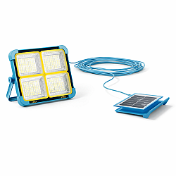 Lampa LED solara reincarcabila portabila si impermeabila cu panou detasabil pentru exterior si camping