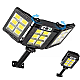 Lampa tripla cu incarcare solara ,senzor de lumina si telecomanda