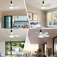Lampa LED cu Ventilator pentru Tavan 40W, Telecomanda, 3 Trepte de Viteza, Iluminare si Racire 2 in 1