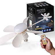 Lampa LED cu Ventilator pentru Tavan 40W, Telecomanda, 3 Trepte de Viteza, Iluminare si Racire 2 in 1