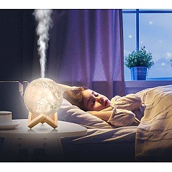 LAMPA DE VEGHE IN FORMA DE LUNA CU UMIDIFICATOR