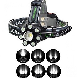 Lanterna De Cap BL-T85-8 Cu 8 LED Si 6 Faze Lumina