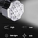 Lanterna puternica de mana 7 LED SI COB lateral USB