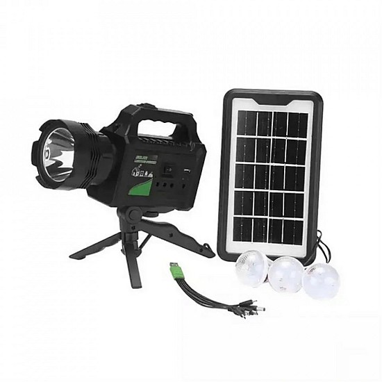 Lanterna cu incarcare solara,3 becuri si trepied, GD-P50