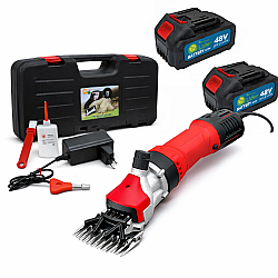 Trusa masina de tuns oi MX841 cu 2 acumulatori 48V 6000 mAh si accesorii incluse