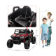 Masinuta electrica copii, model jeep,12 V cu telecomanda,lumini si muzica, Rosu