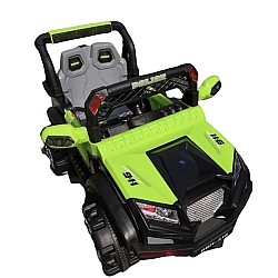 Masinuta electrica Jeep cu telecomanda, verde, 12v, usb
