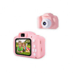 Mini aparat foto pentru copii Childhood Captures , Full HD, digitala,multiple functii, ,alb/roz