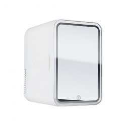 Mini frigider pentru produse cosmetice cu oglinda si LED 4L