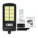 Mini proiector  160 Led cu panou solar, senzor de miscare si lumini