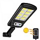 Mini proiector  160 Led cu panou solar, senzor de miscare si lumini