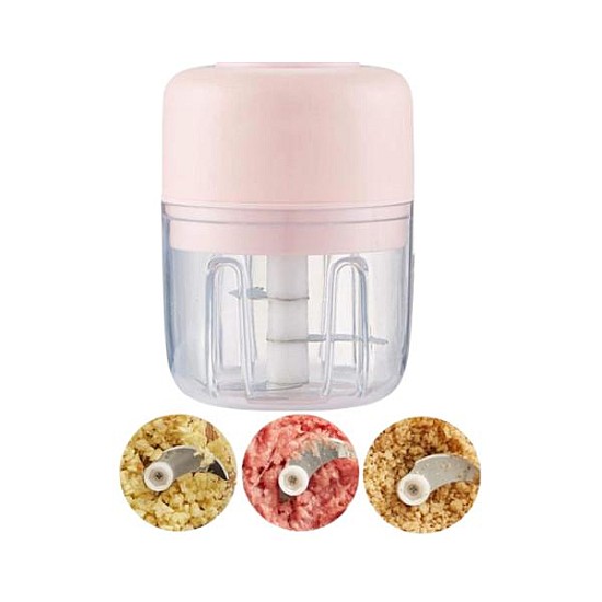 Mini tocator electric portabil pentru usturoi, nuci, carne, legume