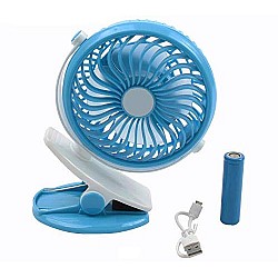 Mini Ventilator Usb cu acumulator si clips, Deluxa, 24948