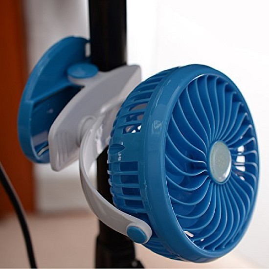 Mini Ventilator Usb cu acumulator si clips, Deluxa, 24948